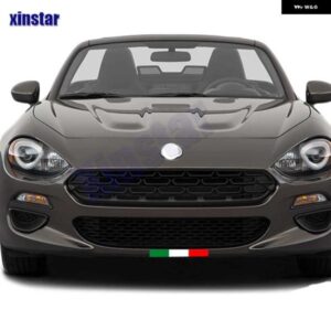 イタリアイタリア車国旗 ステッカー デカール ストライプ フィアット 124 スパイダークラシカルッソアバルトスポーツ自動車
