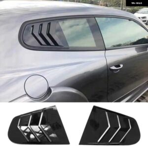 クォーターサイドウィンドウ ルーバースクープカバー ベントカーボン表面スタイルスポイラー 装飾 VW シロッコ 2009 - 2018