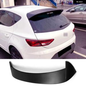 ブラック スポイラー シート LEON MK3 MK3.5 5F ハッチバック 2012-2018 リアルーフ リップ ウィング