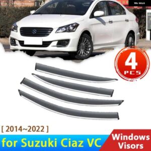スズキ 4X フロントガラス シアズ VC 2014 2022 ディフレクタートリムウィンドウ バイザー雨アイブロウガード 2019-21 201