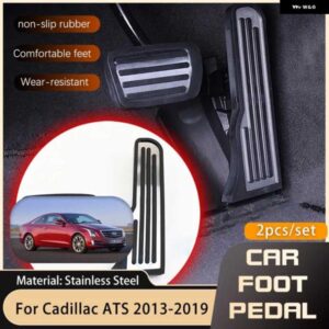 フットペダル キャデラック ATS ATS-L 2013 2019 ガスアクセル ブレーキ ステンレスノンスリップドリルなしペダル カバー パッド 2018