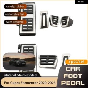 シート キュプラ FORMENTOR 2020-23 ペダル アクセルガス ブレーキ フットレスト ステンレスノンスリップペダル カバー パッド