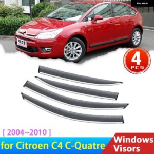 フロントガラス シトロエン C4 C-QUATRE 2004 2010 2005 ハッチディフレクターオーイングトリムウィンドウ バイザーレインアイブロウガード