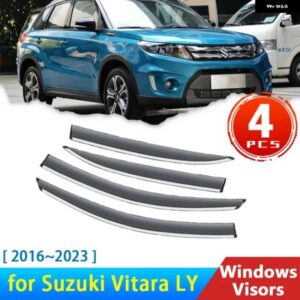 スズキ ディフレクター VITARA エスクード LY 2016 2023 2017 サイドウィンドウ バイザーレインアイブロウガードサンバイザー
