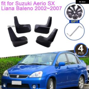 スズキ 4X マッドガード エリオ SX リアナ バレーノ 2005 2007 2005 2006 マッドマッドフラップ スプラッシュ ガード フ