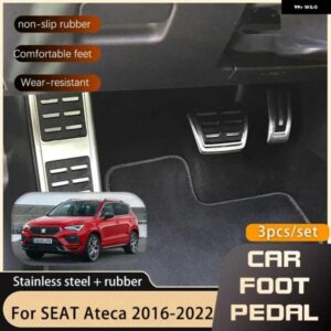 ペダル SEAT CUPRA ATECA KH7 2016-22 ガス燃料 ブレーキ フットレスト なし穴あけペダル カバー AT MT