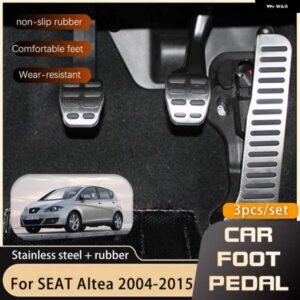 ステンレスペダル シート ALTEA 5P 38169 2 008 2009-15 ブレーキ ノンスリップペダル