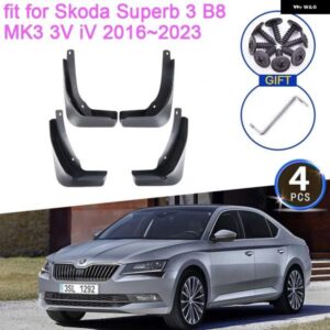 シュコダ スーパーブ 3 B8 MK3 3V IV 2016-23 マッドフラップ マッドガード スプラッシュフェンダーガードリア