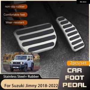 スズキ ステンレスペダル ガス ブレーキ カバー ジムニーシエラ JB64W JB74W 2018-22 ペダル パッド スタイリング