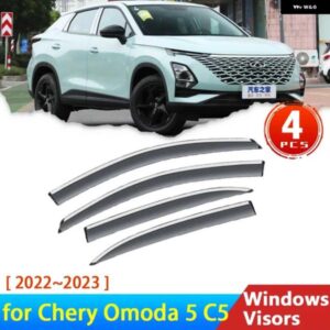 ディフレクター CHIREY CHERY OMODA 5 FX 2022 C5 2023 ウィンドウ バイザーオーイングトリム フロントガラス グランオートレインアイブロウ