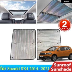 スズキ 2X クロスオーバー SX4 S クロス 2014 2021 2019 2017 ハッチバックサンルーフサンシェード ルーフ日焼け止め断熱