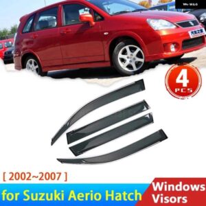 スズキ ウインドシールド エリオハッチ 2006 2001 2007 リアナ 2004 2003 4X ディフレクター車 WINDOWA バイザー