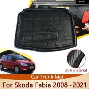 自動シュコダファビア MK2 5J 2008 2021 2018 2016 2015 2012 2011 カートランクマット床トレイ 防水 カーゴブーツ