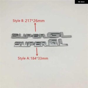 ハイエース スーパー GL 3D クローム 車バッジ エンブレム ステッカー デカール トランク サイド ロゴ