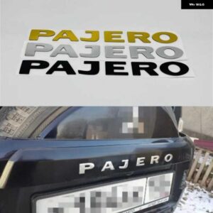 3色 パジェロ エンブレムリアトランクテールゲート ロゴ銘板 ステッカー 22CM