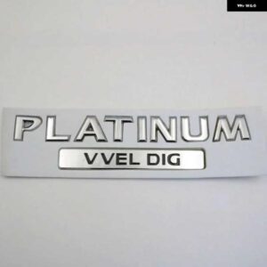 リアトランク 3D 文字プラチナ VVEL DIG エンブレムロゴ ステッカー バッジ デカール パトロールアルマダ Y62 2013 - 2017