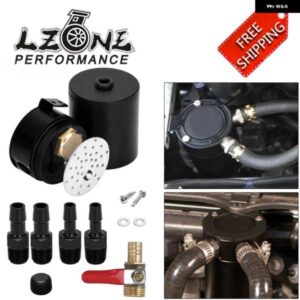 M16*1.5 インレット アウトレット 2 ポート コンパクト バッフル付きオイルキャッチ缶タンク JR-TK91