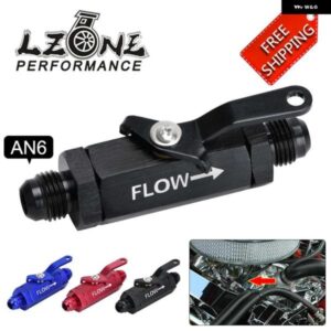 AN6 AN8 AN10 アルミ インライン燃料フィルター シャットオフバルブ カットオフバルブ フィッティング ケーブル レバー付き 1個