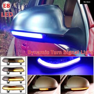 2個 VW ゴルフ 5 GTI V MK5 ジェッタ パサート B5.5 B6 シャラン SUPERB EOS ダイナミック LED ウィンカー ライトサイドウイングミラー インジケータ ー