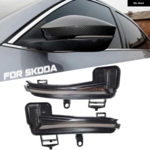 LED ダイナミック サイドウイングマーカーウィンカー ライト流れる水ウインカーシュコダスーパーブ A7 B8 MK3 III TYP 3V 2016-19