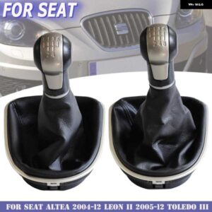5速 6速MT 車用ギアシフトノブ レザーブーツ 付き SEAT LEON II 2005-2012 ALTEA XL 04-12 SEAT TOLEDO III 04-09