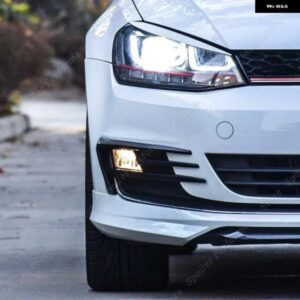 ゴルフ 7 MK7 フェイスリフト 2013-20 フロントバンパー フォグライト グリル フォグランプ アイブロウカバー トリム ABS