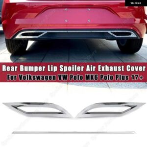 マフラー ディフューザー トリムフレーム VW ポロ 6 MK6 リアバンパー ディフューザー リップスポイラー アウトレット 排気ポロ 1.0L 1.0TSI 2017-2018