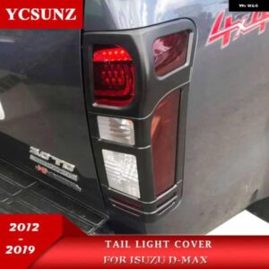 マットブラック リアランプカバー トリム いすゞ DMAX 2012-19 テールライト 部品
