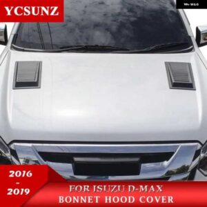 ABS 黒な ボンネット フードスクープ いすゞ D-MAX DMAX 2016-19 車外装部品