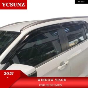 ABS サイドウィンドウ ディフレクター いすゞ MUX MU-X 2021-23 ウィンドウ バイザー日雨ガード