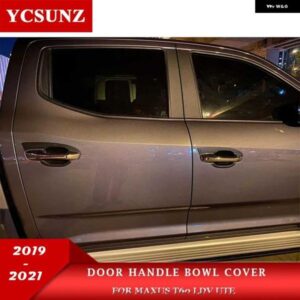 マットブラック ドアハンドル ボウルカバー MAXUS T60 LDV UTE 2019-21 ダブルキャビンカー