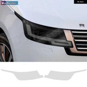 2個 ヘッドライト フィルム クリアスモークブラック TPU ステッカー レンジローバー L460 2023 2024 ヴォウジェ