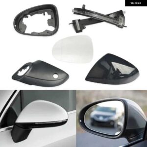 サイドドアミラー ガラスレンズウィンカー ランプ外側バックミラー ハウジング カバー フレーム VW トゥアレグ 2011-2018