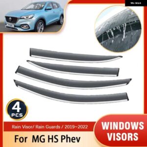 ディフレクター MG HS 2021 MGHS EHS PHEV 2019 2022 オートウィンドウ バイザー雨アイブロウガード風スモーク フロントガラス