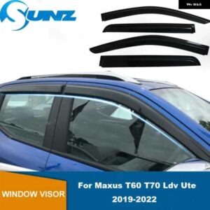 ウィンドウ バイザー ウェザーシールド MAXUS T60 T70 T90 LDV UTE 2019-24 サンレインガード サイドウィンドウ ディフレクター