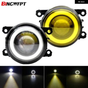 スズキ 2個 フロント フォグライト エンジェルアイ DRL LED フォグランプ 12V ジムニー GRAND VITARA スウィフト SX4