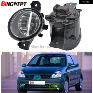 2個 右 + 左 H11 LED / ハロゲン フォグライト ライト DRL RERENAULT CLIO II BB0/1/2_ CB0/1/2_ ハッチバック 1998-2004