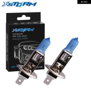 2個 H1 55 ワット 12 V 超高輝度ハロゲン電球 ヘッドライト ランプ フォグランプ ハイパワー自動電球 5000 K ホワイト