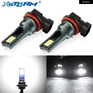 2個 H8 H11 LED 電球 H16 JP 9005 HB3 9006 HB4 LED ランプ超高輝度車 フォグランプ デイ ドライビング ランニングライト 12V 6000K ホワイト