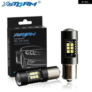 2個 PY21W LED 電球 1156 BAU15S 21 3030SMD オートライト電球パーキングランプ ブレーキ ウィンカー ライト黄色 アンバー 赤白