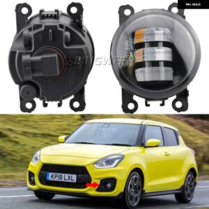 スズキ 2個 フォグライト アセンブリ LED レンズ フォグランプ DRL スイフトスポーツ 2018-21