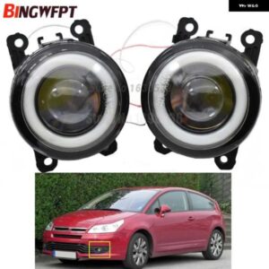 2個 エンジェルアイカースタイリング フォグランプ ライト LED シトロエン C3 C4 C5 C6 C-CROSSER クサラピカソ 1999-2015
