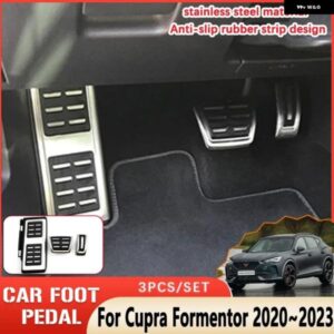 AT MT フットペダル キュプラ フォーメンター 2020-23 ゴム製滑り止めペダルカバー ステンレスペダル