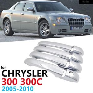 クロームハンドルカバー トリム クライスラー 300 300C 2005/10/01 MK1 キャッチ ステッカー オートスタイリング