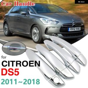 なクロームドアハンドルカバー トリムシトロエンDS52011~2018 ステッカー スタイリング外装2012-16