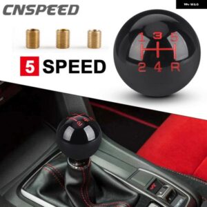 5 スピードラウンドボールギア シフトノブ M8 M10 M12 アダプター交換シフター自動 マニュアル スティックシフトヘッド付き