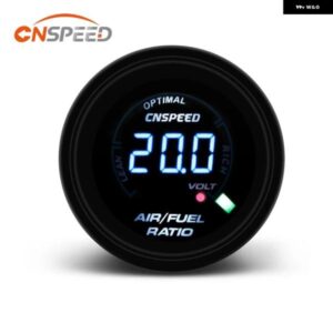 52MM デジタル自動空燃比ゲージ空燃比メーター 狭帯域スモークレンズカーゲージ