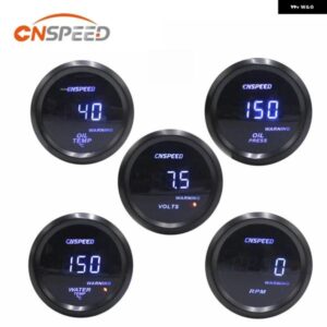 2インチ 52MM デジタルターボブーストゲージ PSI 水温油温油圧ゲージ電圧計タコメーター RPM ゲージ