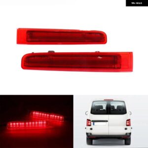2個 ブレーキライト左/右バーンドア高レベルサードブレーキランプレッドリアバンパー リフレクターライト VW トランスポーター T5 T6