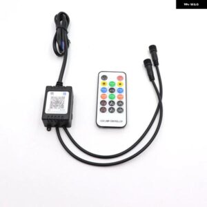 デュアルコントロールファッション リモートとアプリコントロールボックス 部分 流れるカラーRGB LEDチューブ